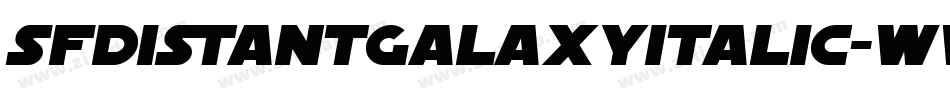 SfDistantGalaxyItalic-WV3Y字体转换