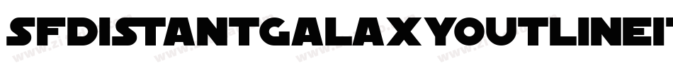 SfDistantGalaxyOutlineItalic-4yA4字体转换