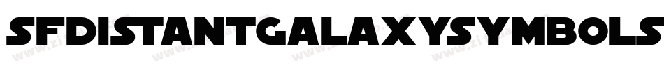 SfDistantGalaxySymbols-aylE字体转换