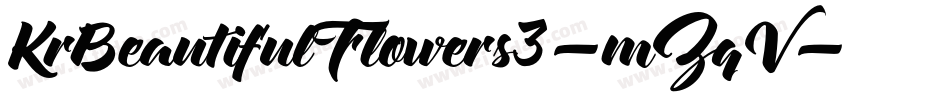 KrBeautifulFlowers3-mZqV字体转换