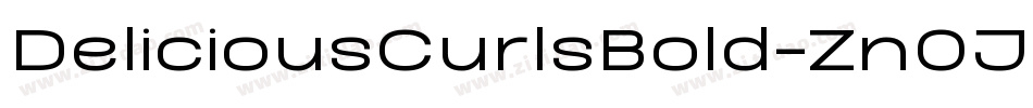 DeliciousCurlsBold-Zn0J字体转换