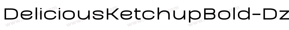 DeliciousKetchupBold-DzZW字体转换