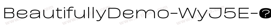 BeautifullyDemo-WyJ5E字体转换