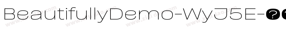 BeautifullyDemo-WyJ5E字体转换