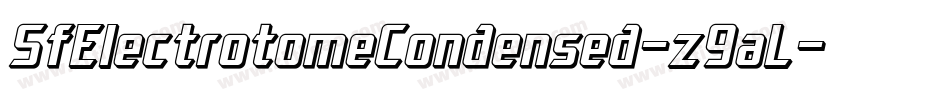 SfElectrotomeCondensed-z9aL字体转换