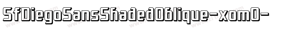 SfDiegoSansShadedOblique-xomO字体转换