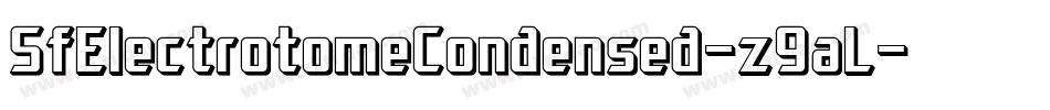SfElectrotomeCondensed-z9aL字体转换