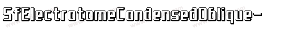 SfElectrotomeCondensedOblique-5aqv字体转换