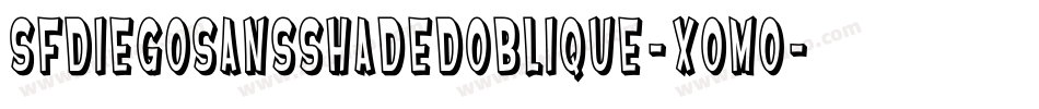 SfDiegoSansShadedOblique-xomO字体转换