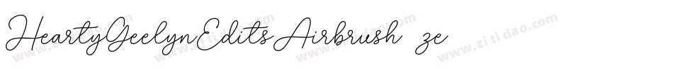 HeartyGeelynEditsAirbrush-ze23字体转换