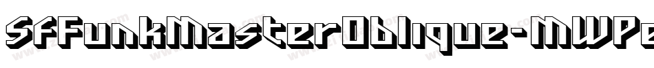 SfFunkMasterOblique-MWPe字体转换