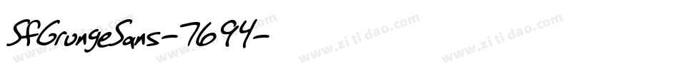 SfGrungeSans-7694字体转换 SfGrungeSans-7694字体转换