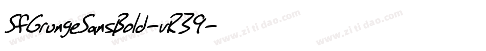 SfGrungeSansBold-vR39字体转换