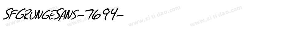 SfGrungeSans-7694字体转换 SfGrungeSans-7694字体转换