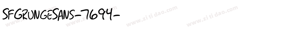 SfGrungeSans-7694字体转换 SfGrungeSans-7694字体转换