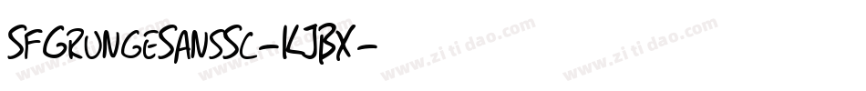 SfGrungeSansSc-KJBX字体转换 SfGrungeSansSc-KJBX字体转换