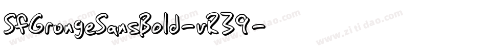 SfGrungeSansBold-vR39字体转换