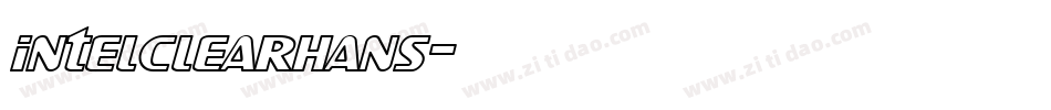 intelclearhans字体转换