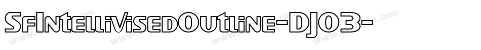 SfIntellivisedOutline-DJO3字体转换