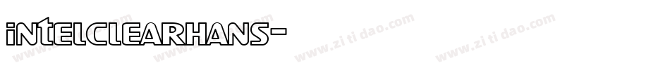 intelclearhans字体转换