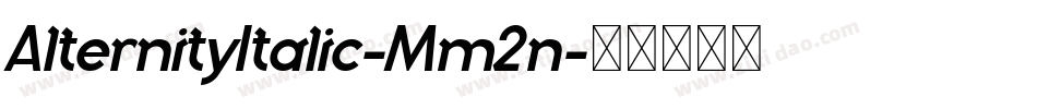 AlternityItalic-Mm2n字体转换