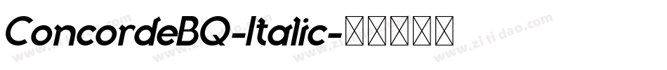 ConcordeBQ-Italic字体转换