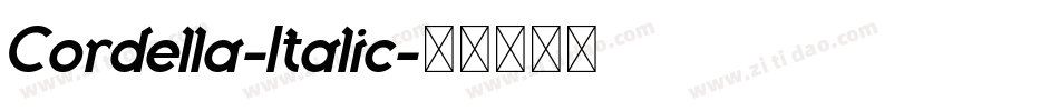 Cordella-Italic字体转换