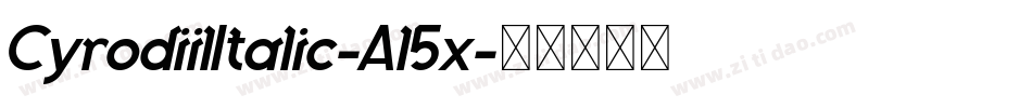 CyrodiilItalic-Al5x字体转换