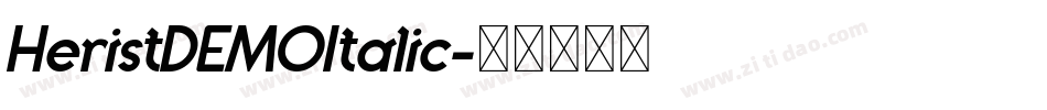 HeristDEMOItalic字体转换