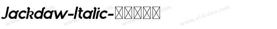 Jackdaw-Italic字体转换 Jackdaw-Italic字体转换