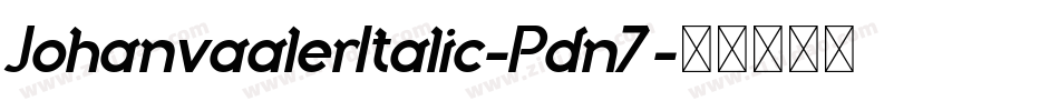 JohanvaalerItalic-Pdn7字体转换