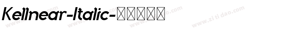 Kellnear-Italic字体转换