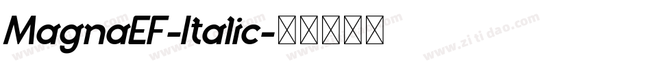 MagnaEF-Italic字体转换