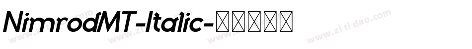 NimrodMT-Italic字体转换