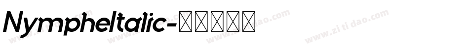 NympheItalic字体转换