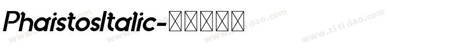 PhaistosItalic字体转换