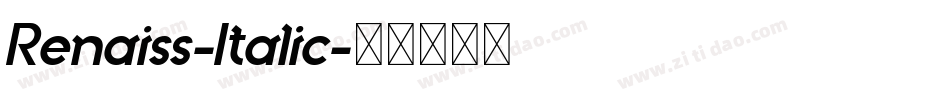 Renaiss-Italic字体转换 Renaiss-Italic字体转换