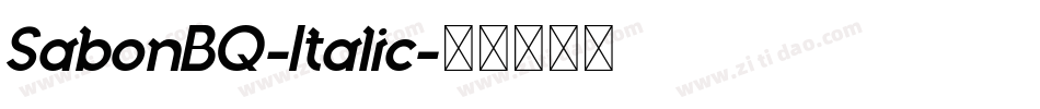 SabonBQ-Italic字体转换
