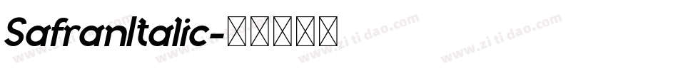 SafranItalic字体转换