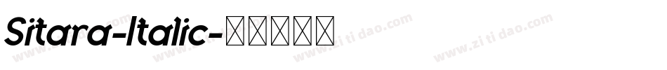 Sitara-Italic字体转换