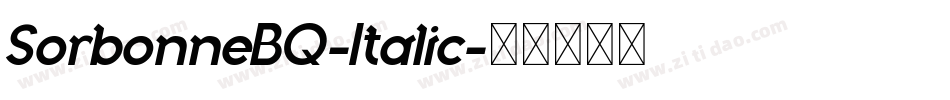 SorbonneBQ-Italic字体转换