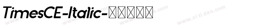 TimesCE-Italic字体转换