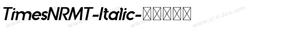 TimesNRMT-Italic字体转换