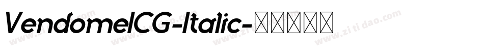 VendomeICG-Italic字体转换