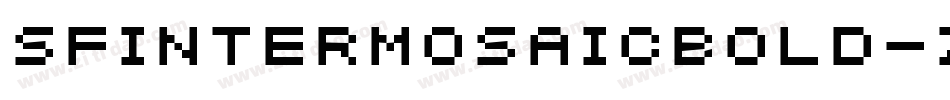 SfIntermosaicBold-zJ8L字体转换