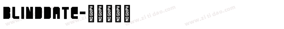 Blinddate字体转换