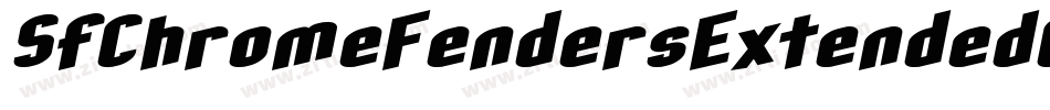 SfChromeFendersExtendedOblique-z9Zl字体转换