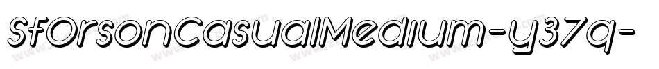 SfOrsonCasualMedium-y37q字体转换