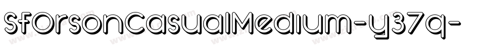 SfOrsonCasualMedium-y37q字体转换