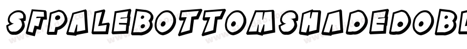 SfPaleBottomShadedOblique-KJ1D字体转换